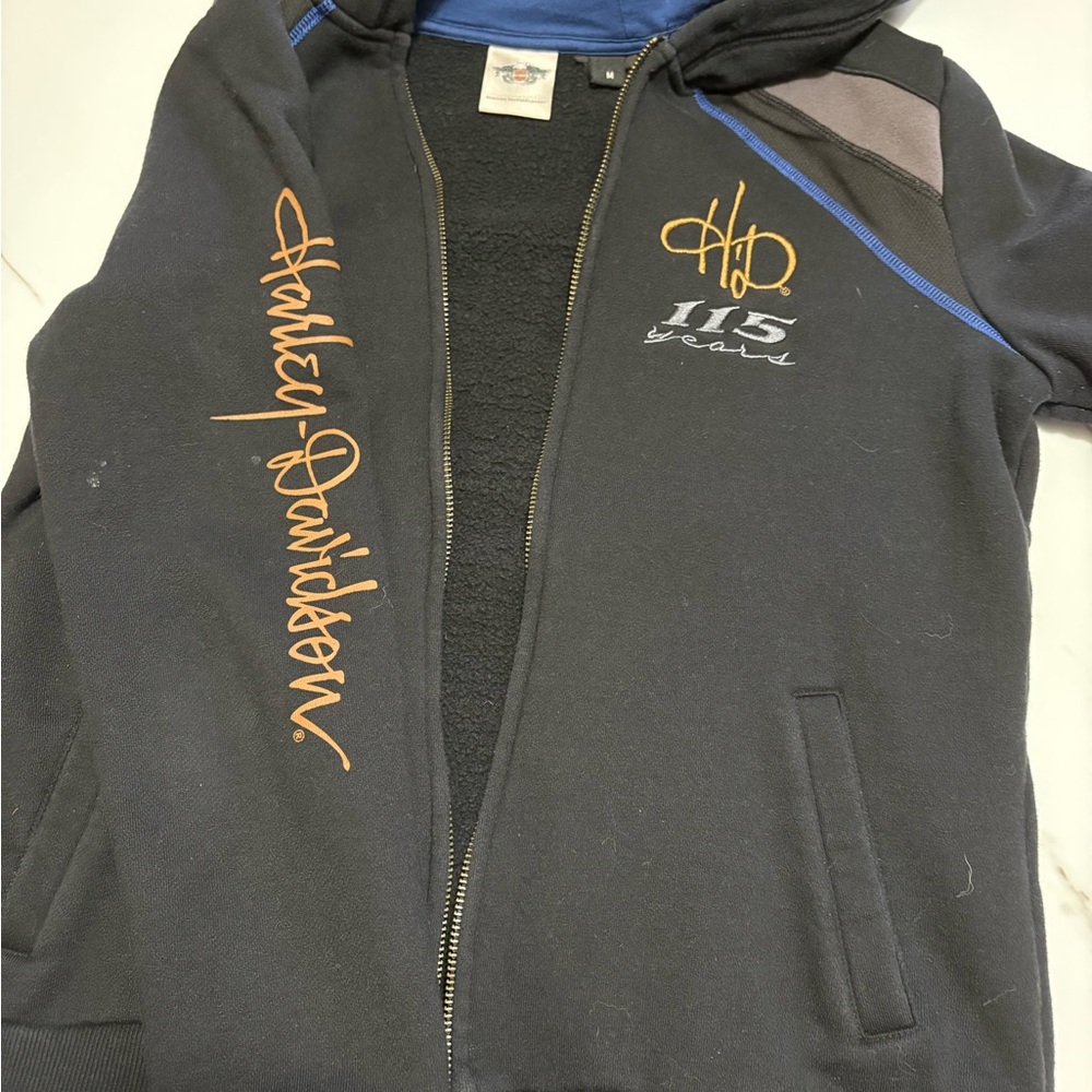 Harley-Davidson Blue and Black Jacket